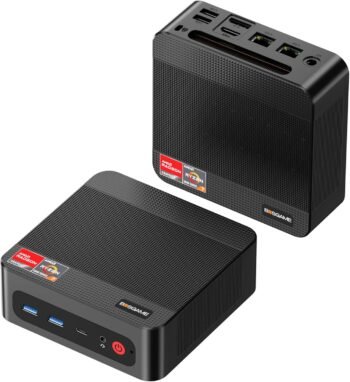 P3 Mini Gaming PC AMD Ryzen 7 7840HS | 32GB DDR5 RAM | 1TB PCIe 4.0 NVMe SSD | Dual Gigabit Ethernet | Triple Display (HDMI/DP/USB-C) | AX210 Wi-Fi 6E | BT 5.2 | Compact Desktop Computer